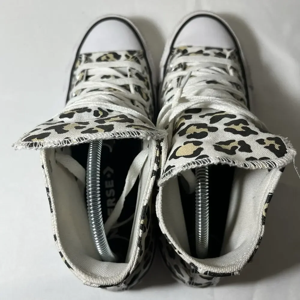 Converse Chuck Taylor All Star High‎ Leopard Sneakers Pocket 167086C W6 Rare